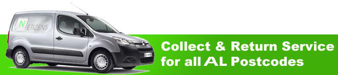 Collect and Return Service to AL Postcodes